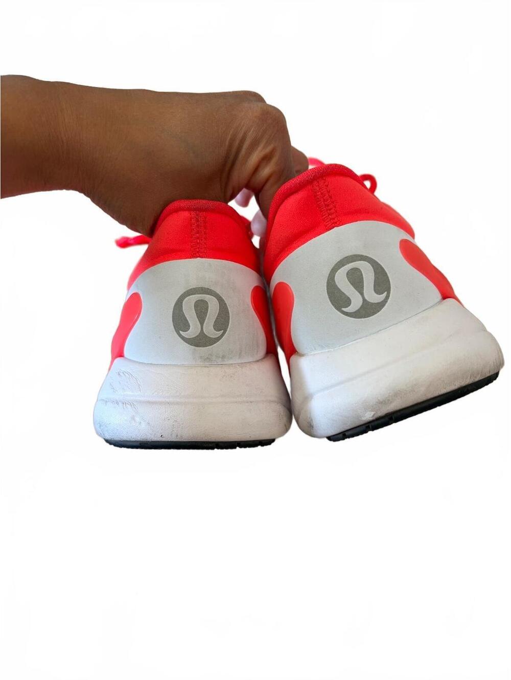 Lululemon Red Athletic Running Shoes View 4